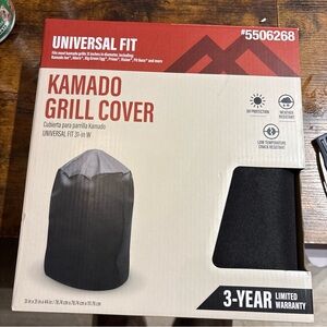 Universal Kamado Grill Cover - Black